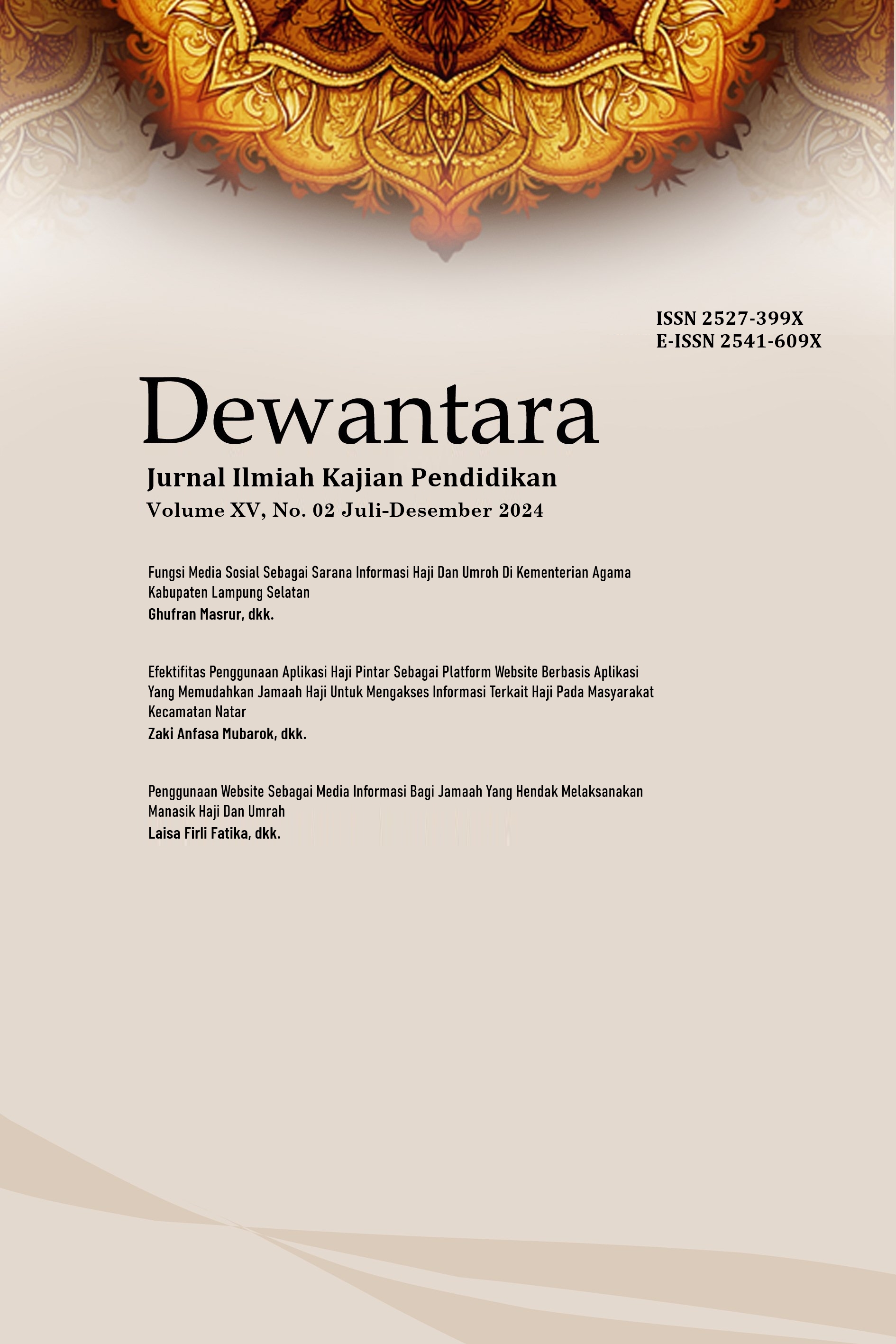 Dewantara Volume XV, No. 02 Juli-Desember 2024